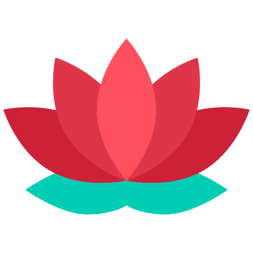 Icono de flor de loto sagrada para agencia de viajes a China