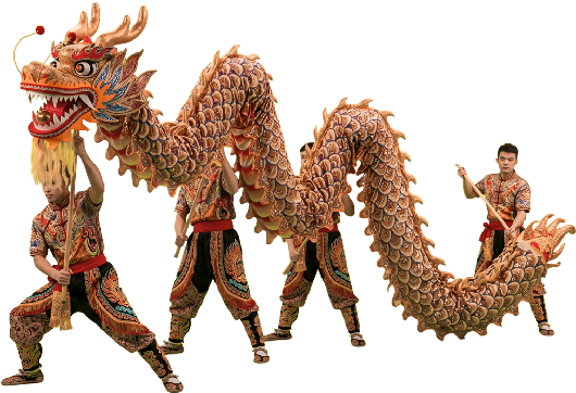 Espectáculo tradicional de danza del dragón, una experiencia cultural en China